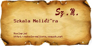 Szkala Melióra névjegykártya
